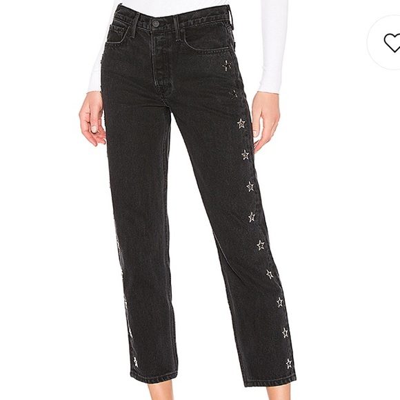 star cut out jeans